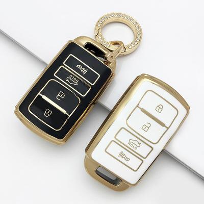 Autosleutelhoes voor K7 K 04-serie Sleutel TPU-materiaal Sleutelhoes Shell Vervanging Accessoires Lederen koord Metalen sleutelhanger