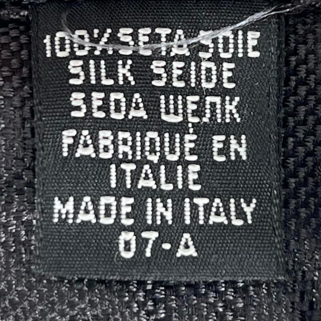 Makellose CHANEL Krawatte COCO Markierung Seidenjacquard schwarze Seide 100% Herren Gebraucht