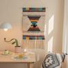 Indian Hand-woven Homestay Fringed Tapestry Decoration Nordic Meter Box Hanging Fabric Background Cloth Bedroom Hanging Cloth