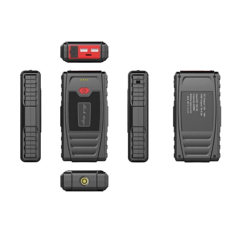 Car Jump Starter Pack Portable Auto Battery Booster Fast Chargers12V Emergency with LED Light Starting Device