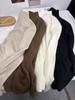 Casual Turtleneck Knitted Long-sleeved Base Shirt Women's Winter Autumn Solid Slim Warm Sweater Korean Version Simple Tops Underwear