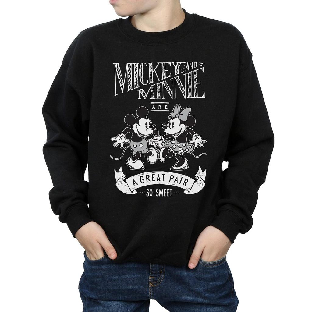 Disney Boys Mickey And Minnie Mouse Great Pair Sweatshirt