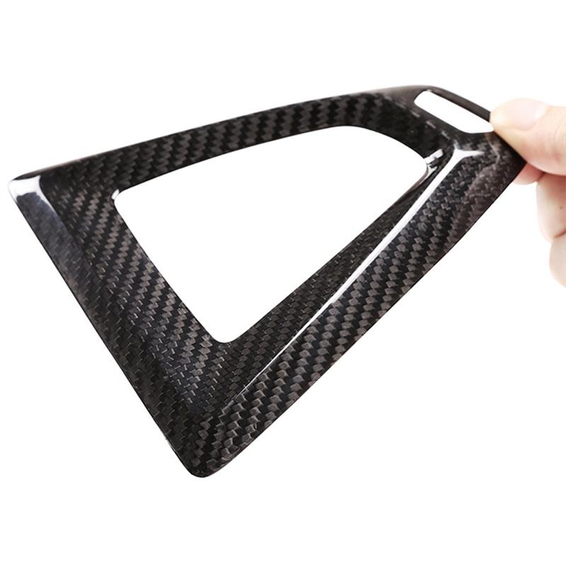 A03Z-Carbon Fiber Car Center Console Shift Knob Panel Cover For BMW M3 F80 M4 F82 F83 RHD