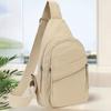Bolso Cruzado de Pecho para Mujer Gran Capacidad Impermeable Correa Ajustable Cremallera Bolso Cruzado al Hombro Único para Viajes al Aire Libre Bolsita Deportiva