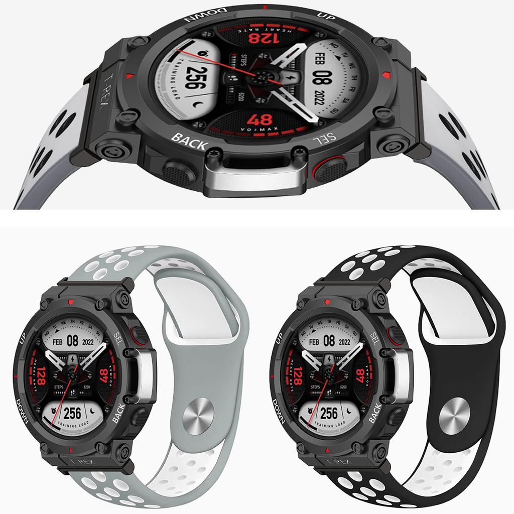 Breathable Silicone Strap For Huami Amazfit T-Rex 3 Smart Watch Band Sports Bracelet Belts For Amazfit T Rex Trex Pro Ultra Correa