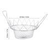 Silver Deep Fry Basket Foldable Design Fry Basket  Frying Foods Washing Fruits Boiling