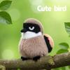 11cm Cartoon Lustige Vogelserie Plüschtiere Weich Niedlich Dschungel Braunrückiger Würger Kuscheltiere Perfekte Geburtstagsgeschenke für Kinder