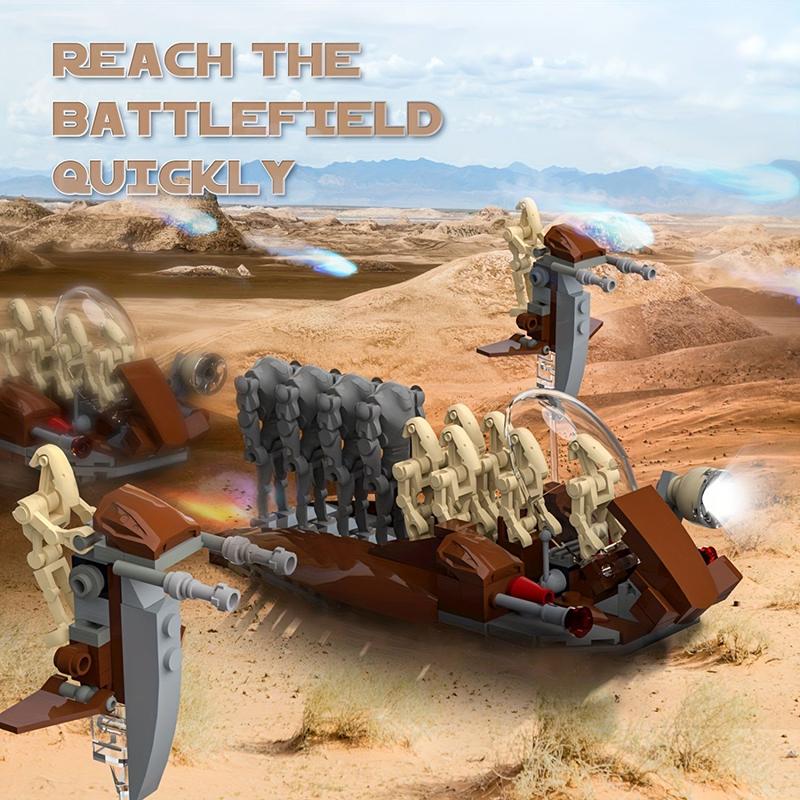 New Attack Craft Battle Droids Building Model Star Army MOC Blocks Sets Creative Toys Ornament Gifts for Kids Boys Adult 189pcs