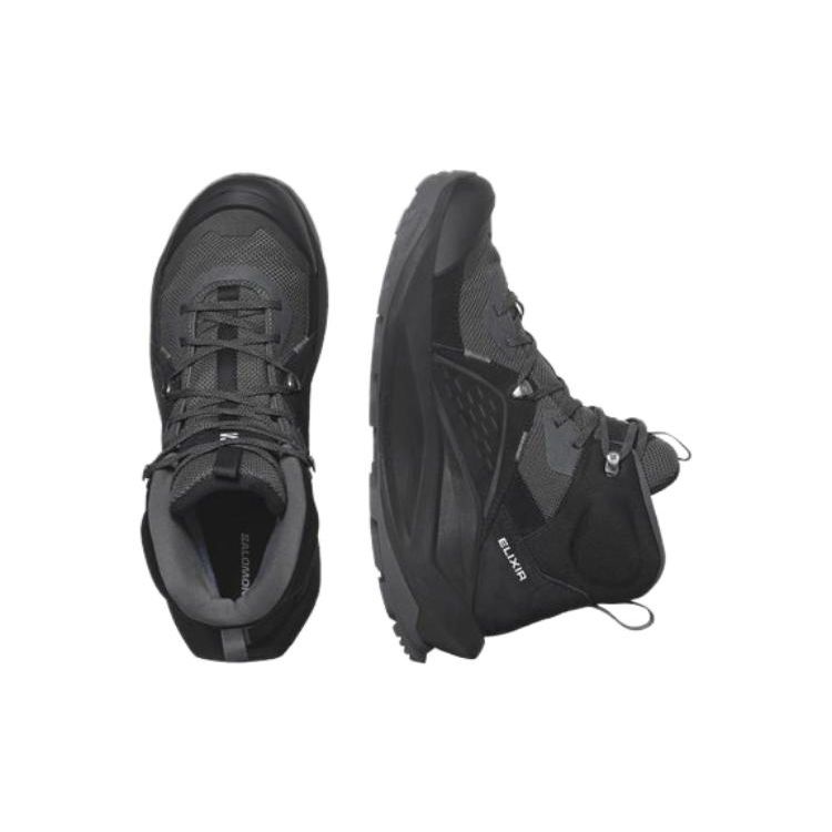 SALOMON Elixir Mid GORE-TEX Black Quiet Shade Men Sneakers Magnet L47295900