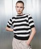 LARTIGENT L2 Stripe Short Sleeve Knit(Black)