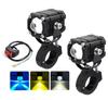Superhelle LED-Nebelscheinwerfer, Scheinwerfer, Motorrad, Auto, Projektor, Weiß, Gelb, Blau, Stroboskop, 4