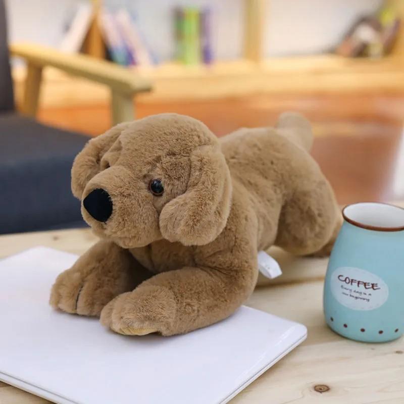 

Плюшевая игрушка лабрадор, детский подарок, украшение для дома, гостиной, большая тряпичная кукла, подушка-игрушка, кукла 40Cm темно-коричневого