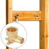 Brass Pex Crimp Fittings Transition from to Threaded Shower Head Fitting