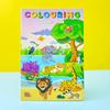 A5 Cartoon Einhorn Mal- und Stickerbuch für Kinder