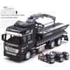 Puntos Kids Toy Realistic Alloy Police Rescue Transport Vehicle Pull back Car Eucation