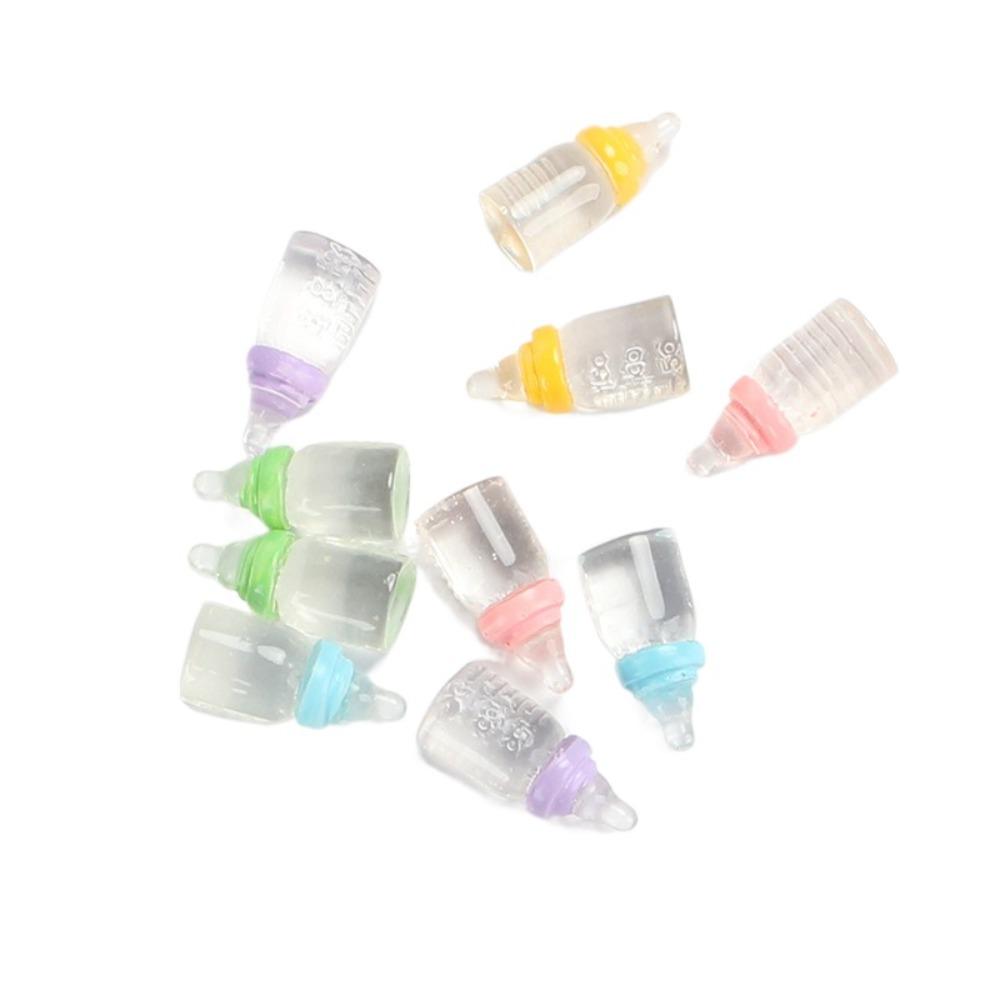 5 Stück DIY Spielzeug Simulation Mini Milchflasche Bunt Kinder Babyflaschen Spielzeug Kinder