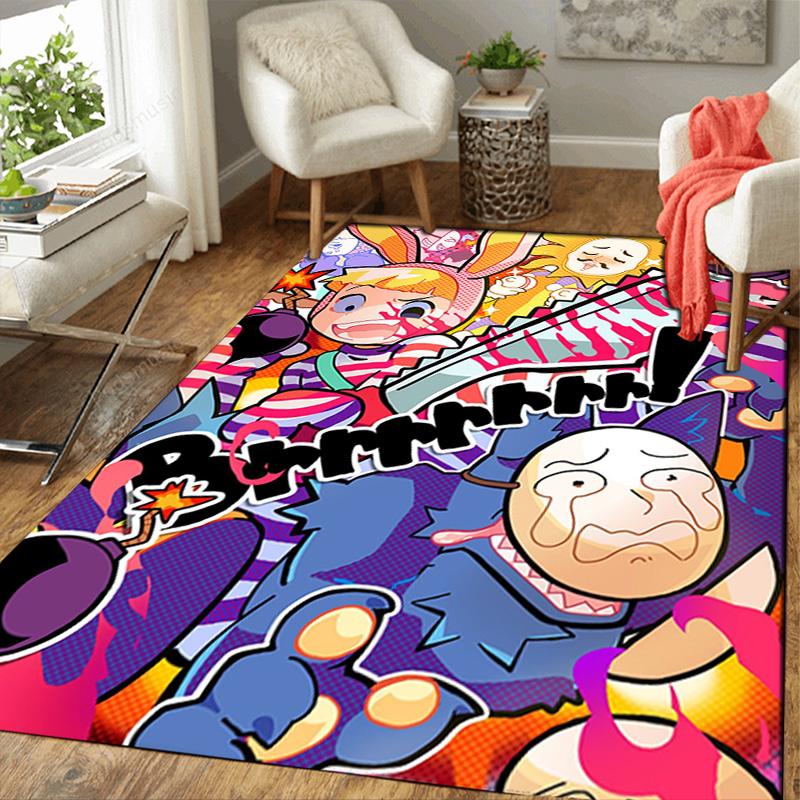 Popee the Performer-Inspired Fashion Design Rug Floor Mat for Living Room or Bedroom Soft and Comfortable Carpet a Gift for Birthday and Holiday.