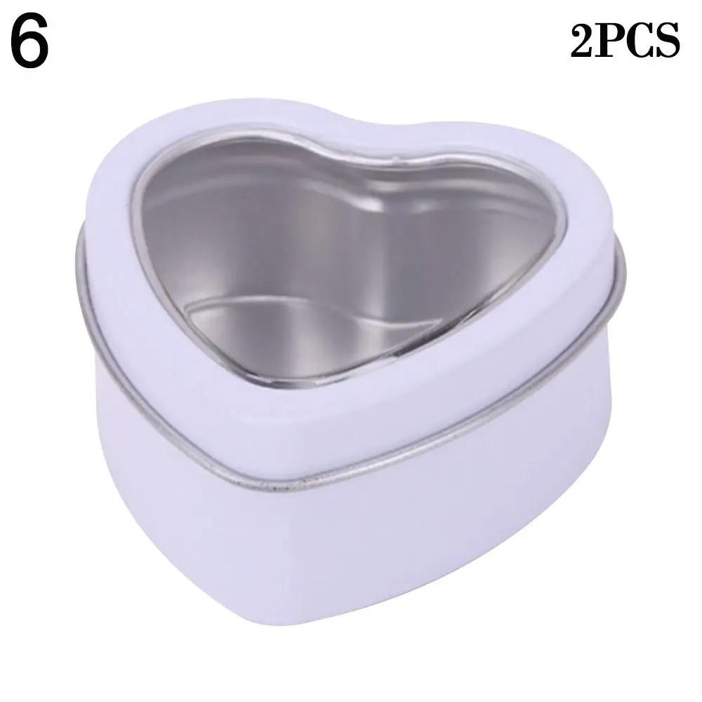 Hartvormige Aluminium Blikje voor Crème Balsem Nagellak Kaars Cosmetische Container Navulbare Thee Blikjes Metalen Doos Snoep Verpakking Doos