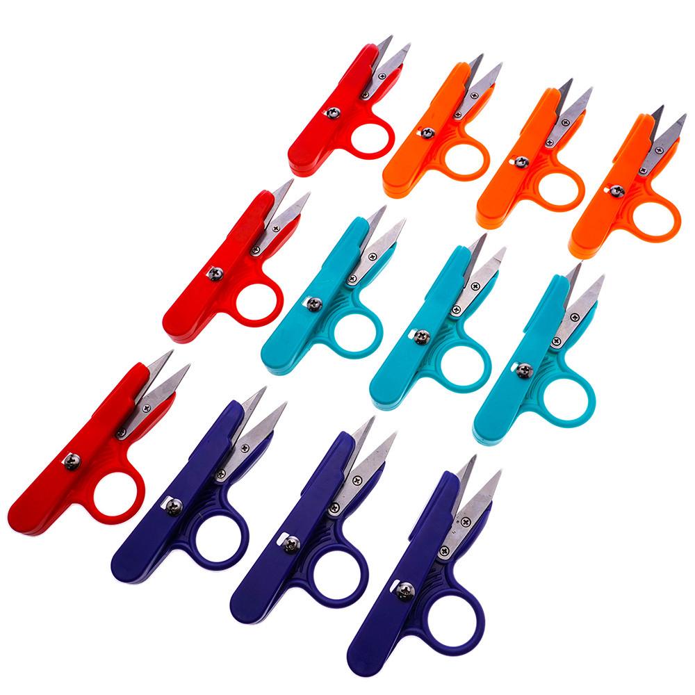 Eagle Brand U-Shaped Yarn & Thread Scissors - Ideal for Cross Stitch & Fishing Line Cutting with Finger Ring Grip (Model TC800)