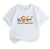 Kids Boys Girls 100% Cotton Crew Neck Short Sleeve T-Shirt, Cute Summer Travel Goose Graphic Tee, Casual Breathable Tops for Holiday Beach Daily Wear