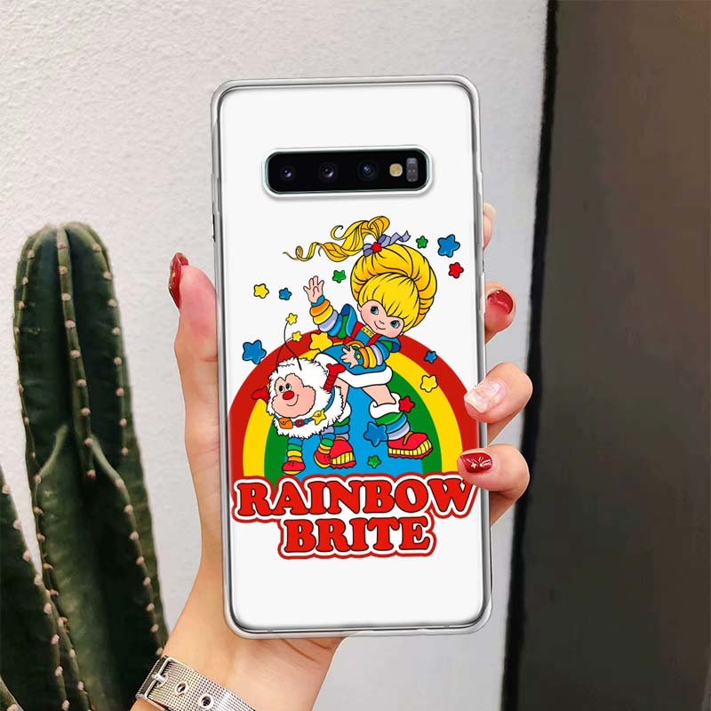 R-Rainbow Cute Brite For Samsung Galaxy Note 20 Ultra 20 10 Pro 9 8 Phone Case S10E S10 Plus S9 S8 + S7 Edge M21 M32 Cover