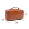 PU Leather Cloud Makeup Bag: Large Capacity Portable Travel Cosmetic Case