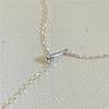 Cupronickel Plated Silver Water Drop Necklace for Women - Luxury Design, High-End Feel 2026 Choker