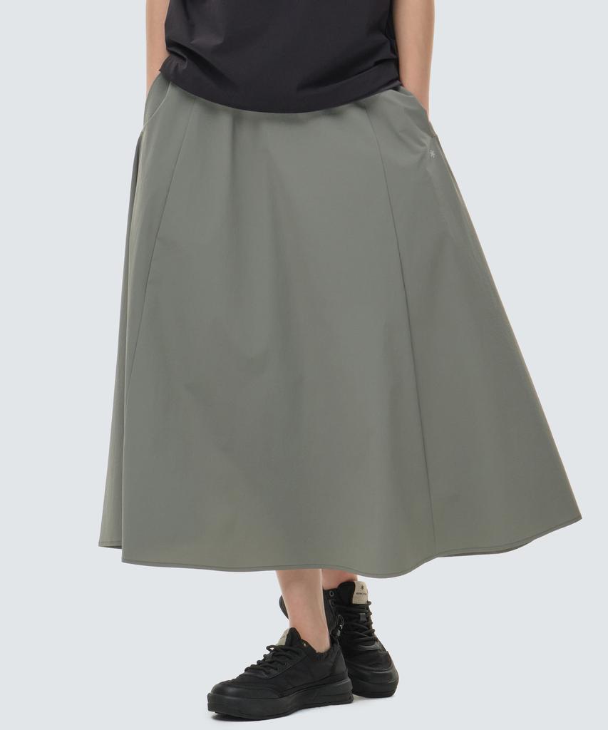 SNOWPEAK APPAREL Thin Tech Women'S Woven Skirt Light Khaki (S24Mwssk31)