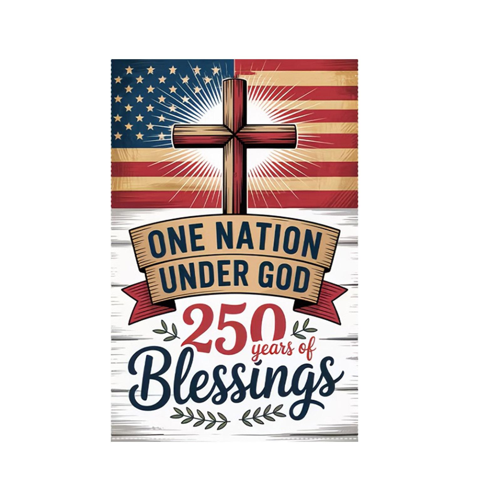 

Decorative Garden Flag For The 0th Anniversary Of The United States one size