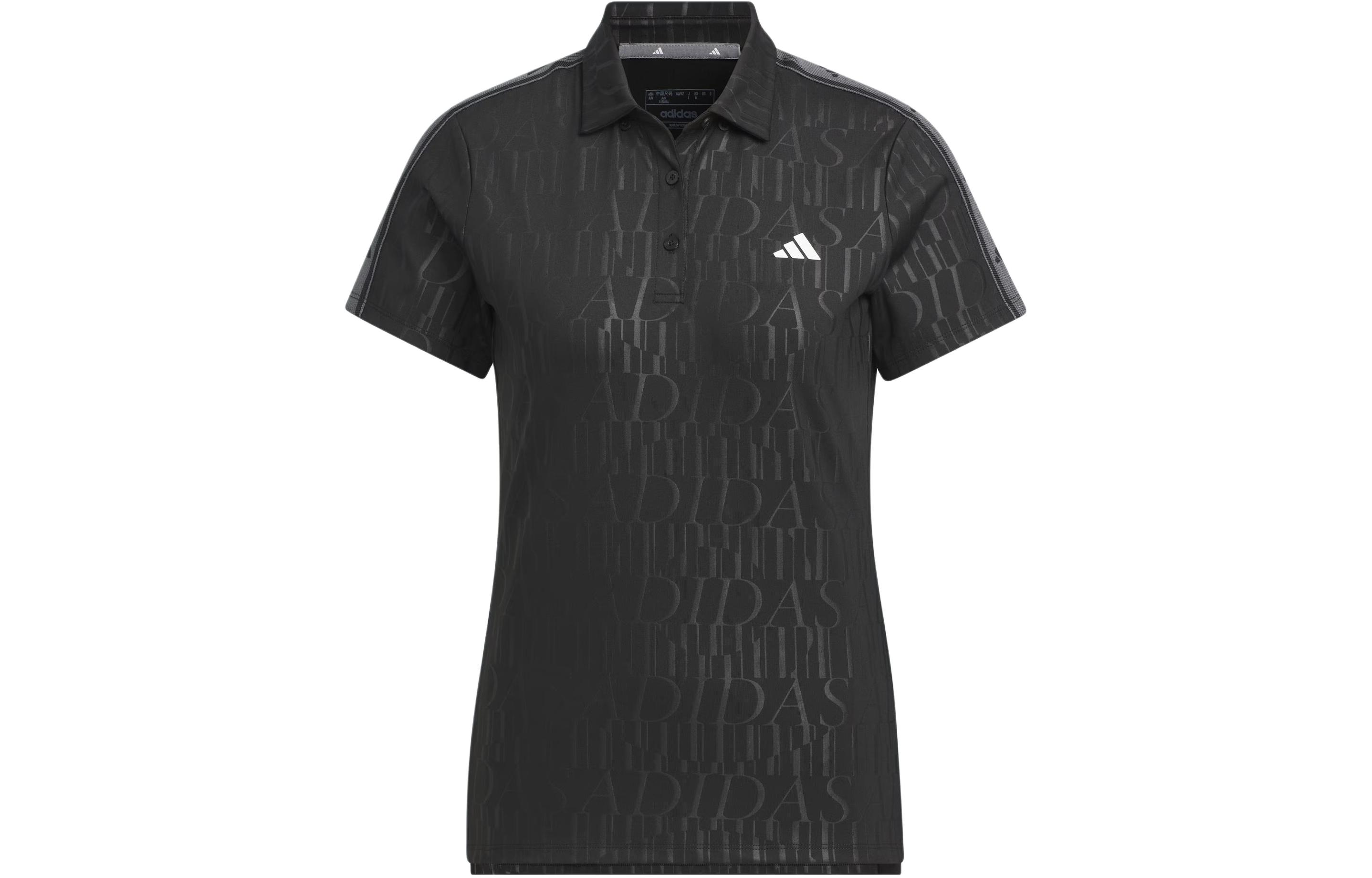 Adidas Heat.Rdy Debossed Polo Shirt Polo Shirt Women s Black IK9819 XS