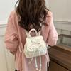 Women's simple and fashionable backpack  new versatile go out make-up bag schoolbag