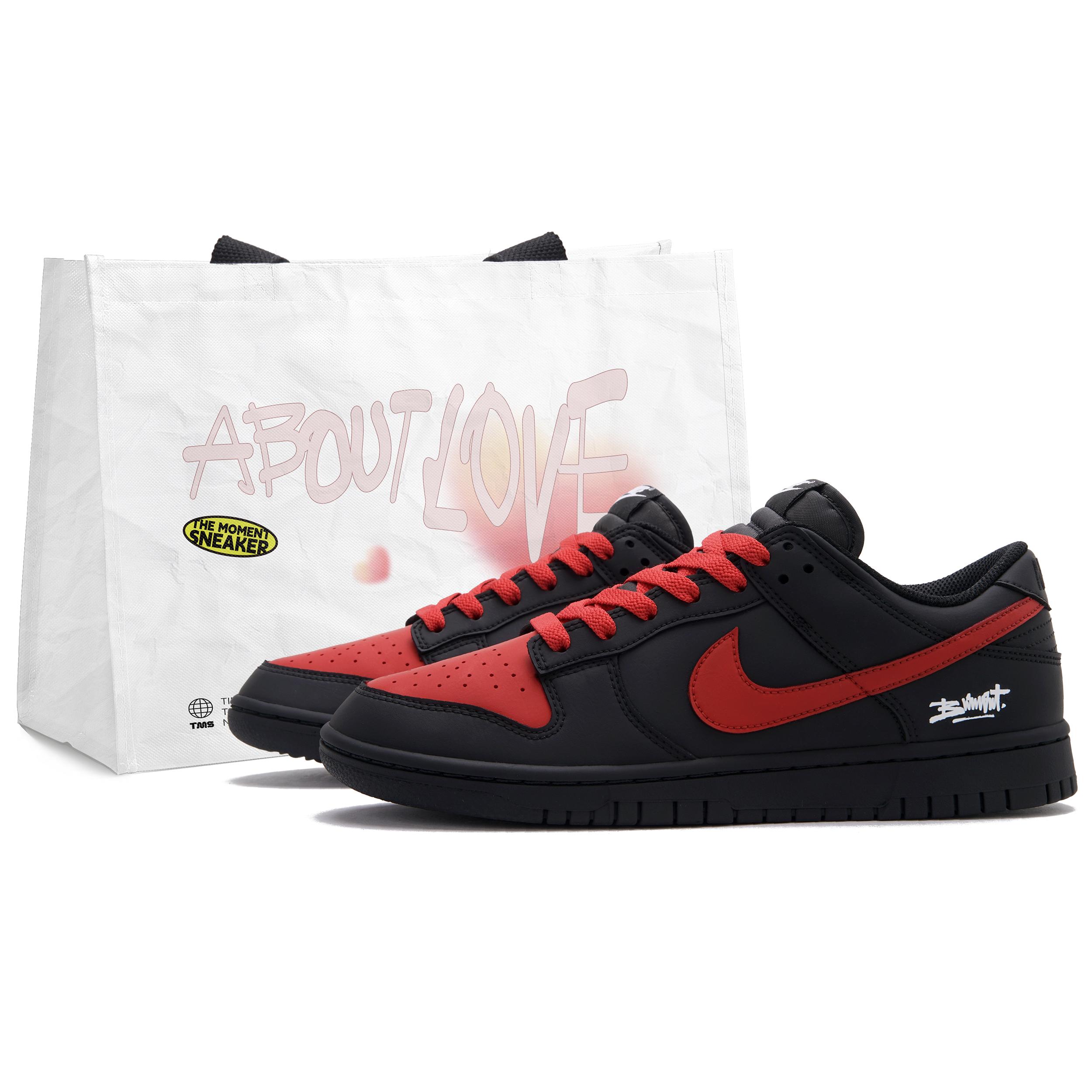 

Nike Dunk Overload Red Low top Skateboard Shoes Men s Black Red IO7606-010(Team645-) 38.5