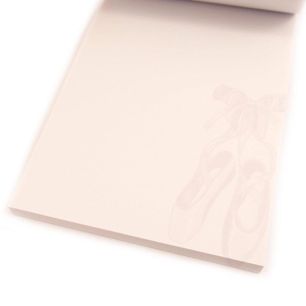 Les Trésors De Lily [L3982] - Bloc notes 'Ballerines' blanc rose