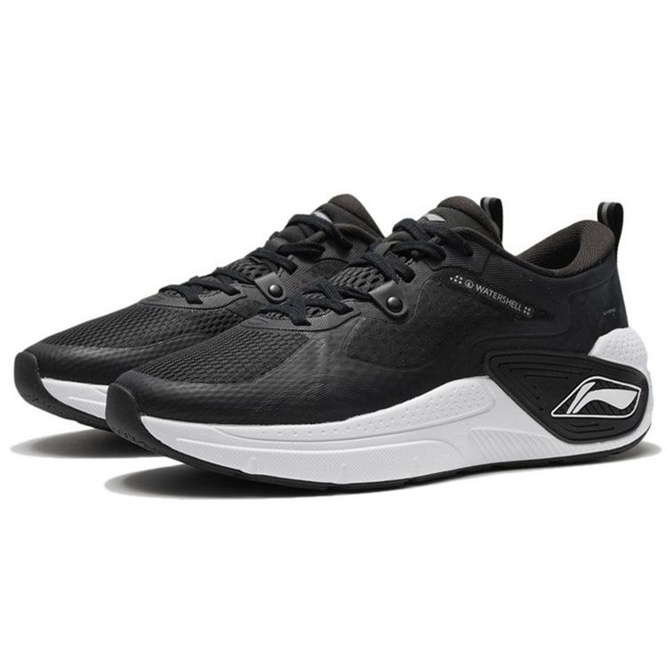 Li Ning Cushioning Slip Resistant Abrasion Resistant Low top Casual Shoes Men's Black AGLR331-1