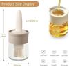 Portable Baking Sauce Cream Bottle Oil Container Brush,Glass Oil Dispenser with Basting Brush,Oil Bottle Kitchen Cooking