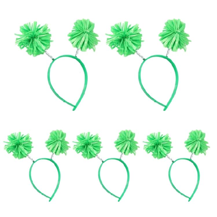 Festive Headband Perfect for Masquerade Parties Cute Pompoms Dress Up Supplies
