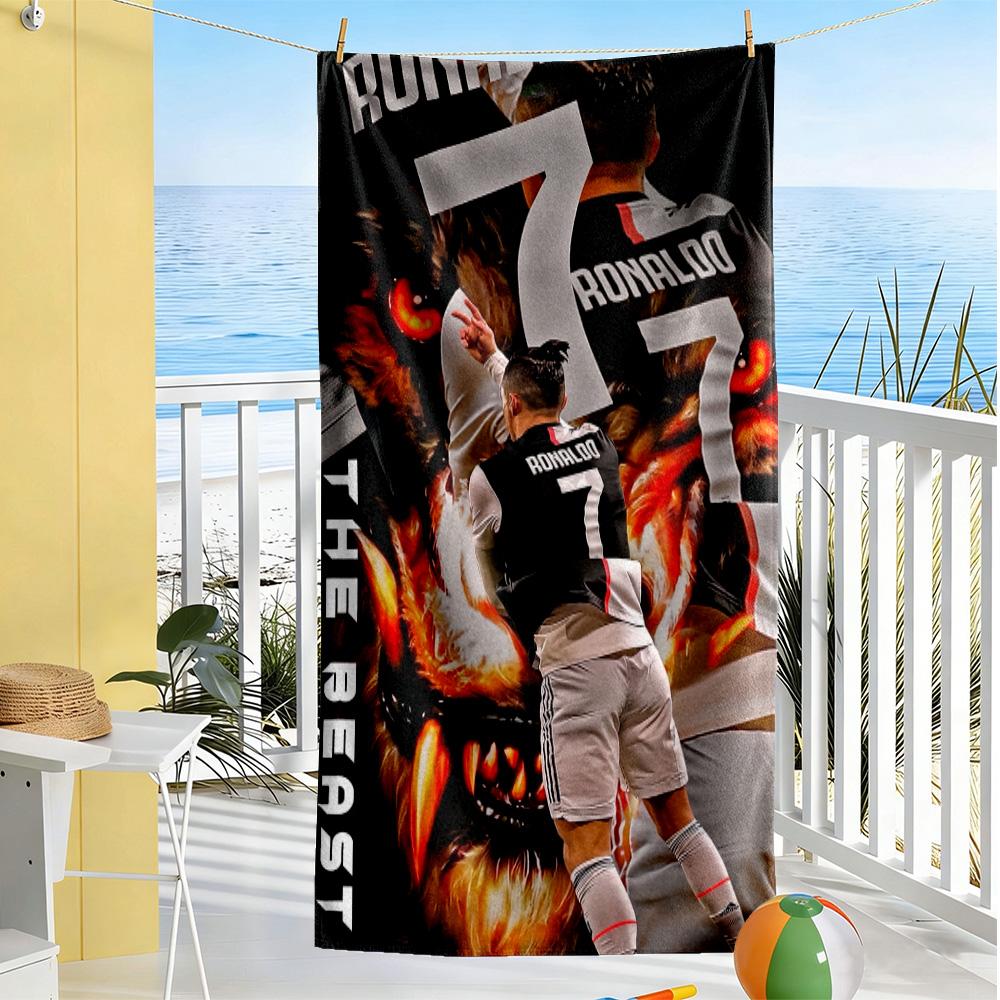 Ronaldo's Manchester Legacy Beach Towel Quick-Dry Soft Microfiber Comfortable Lightweight