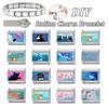 Y2K Lovely Animals Dog Cat Starfish Blue Italian Charm Fit 9mm Stainless Steel Women Men DIY Making Bracelet Jewelry Wholesale