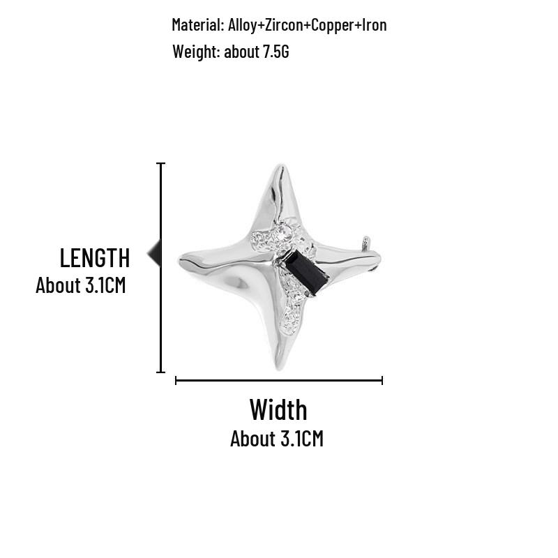 

Женское ожерелье «Четырёхконечная звезда» - Лёгкая роскошь и оригинальный дизайн, кулон на ключицу