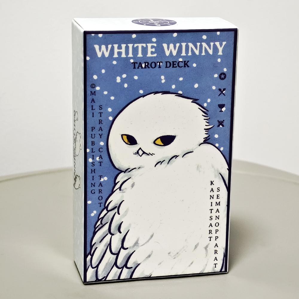 10,3*6 cm Weiß Winny Tarot-Whimsical Owl Leitfaden für intuitive Lesungen & Selbstfindung 78 Stück Karten
