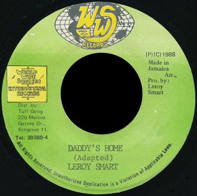 7-palcová platňa LEROY SMART - Daddy's Home none WWS Records 1988 Jamajka Reggae, Ska & Dub Použitá