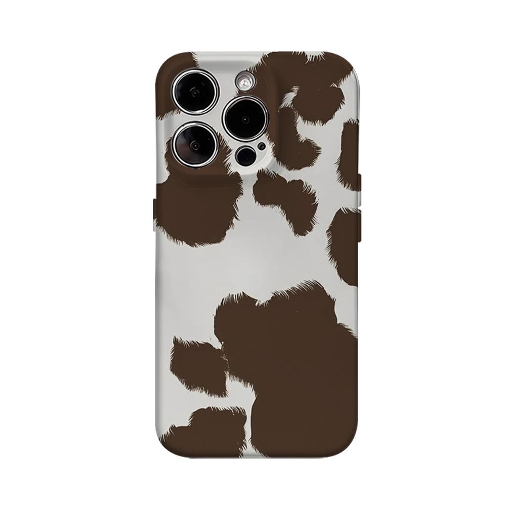 Cow Pattern Phone Case for IPhone 16 15 14 13 12 11 X XS XR XSMAX 7 8 Pro Max Plus Double-layer Back Cover