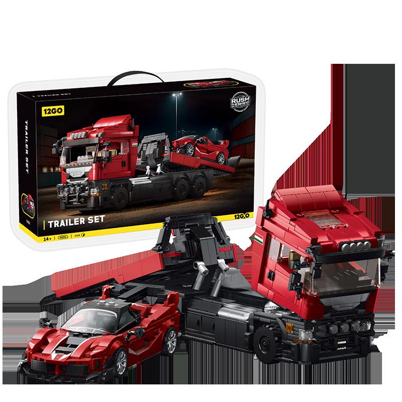 Scania Tractor Head Children's DIY Building Blocks Toy