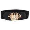 Trendy Womens Black Stretch Waist Belt Offering A Slender Look With Versatile Wear Options