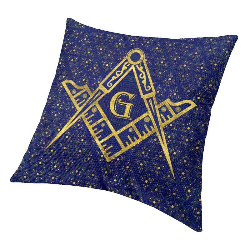 Husă de pernă simbol francmasonerie 60x60cm masonic mason francmason husă de pernă canapea scaun pătrată fată de pernă decorare sufragerie
