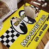 JDM-MOON-EYES Fashion Floor Mat INS Style Soft Bedroom Floor House Laundry Room Mat Anti-skid Household Carpets