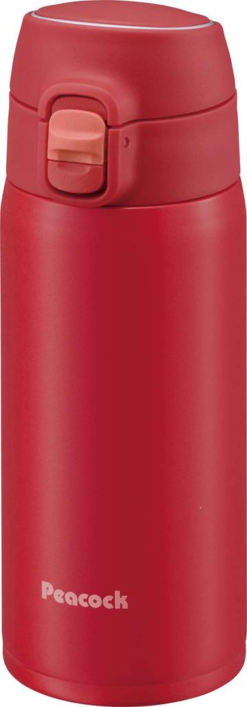 Thermos Industry Peacock Water Bottle Lock Type Mug 400ml Rose Pink PR The-peacock (The-peacock) One-Touch AKM-40
