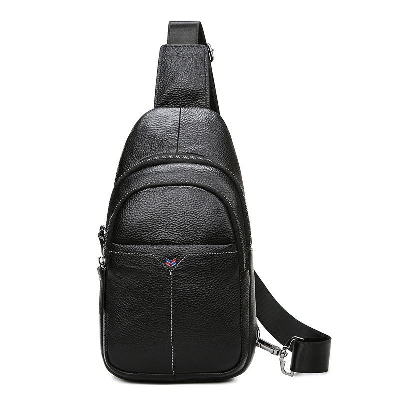 Single-shoulder Crossbody Bag Chest Bag Business Travel High-end Large-capacity Men's Small Crossbody Bag