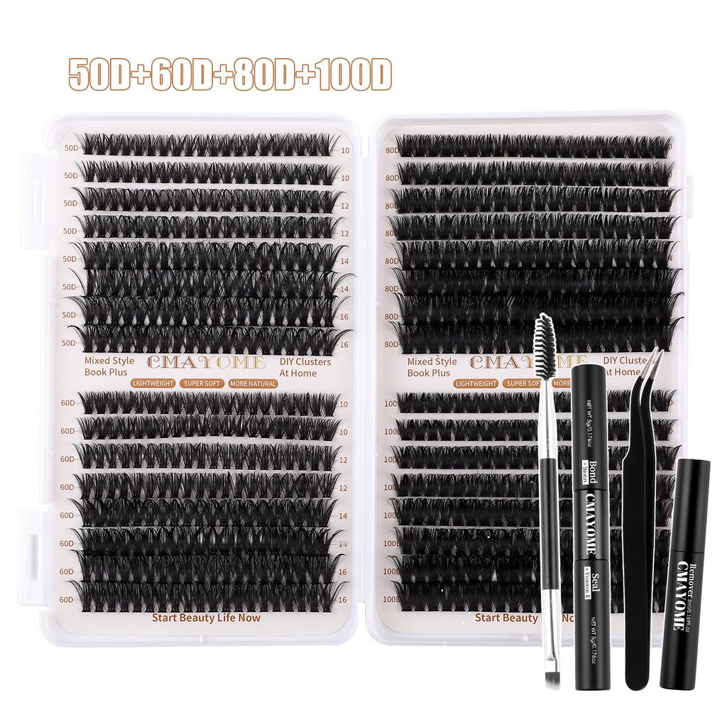 Diy Segmented Single Cluster Of Hair 10-16Mm Thick Eyelash Book Large Capacity Eyelashes