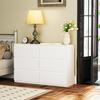 Chest of Drawers with 6 Drawers, Modern Storage Furniture for the Bedroom, White